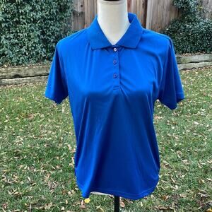 Dunbrooke Apparel Blue Work Blouse Women's Size Medium